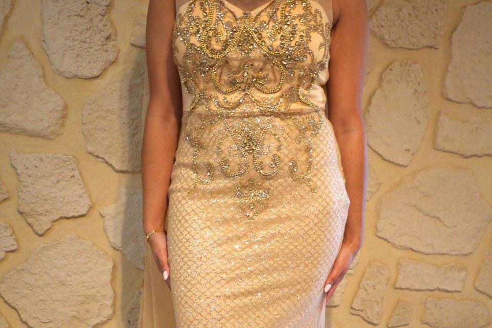 Robe de soirée Gold