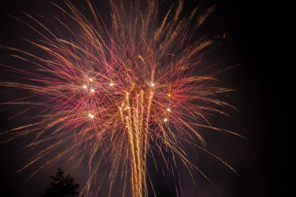 Feu d'artifice mariage