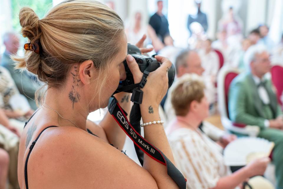gros plan photographe dos