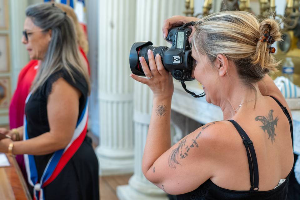 photographe cote femme echarpe maire