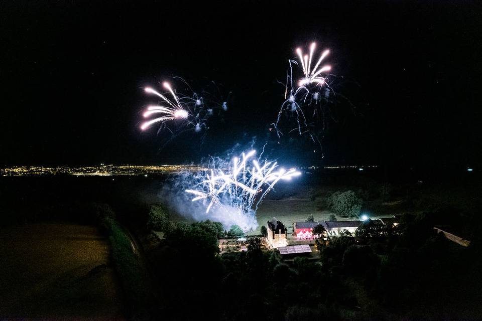 Feu d'artifice de mariage