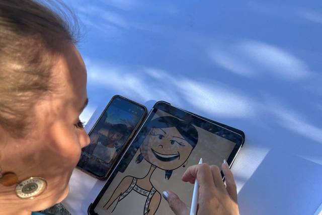 Création sur tablettd