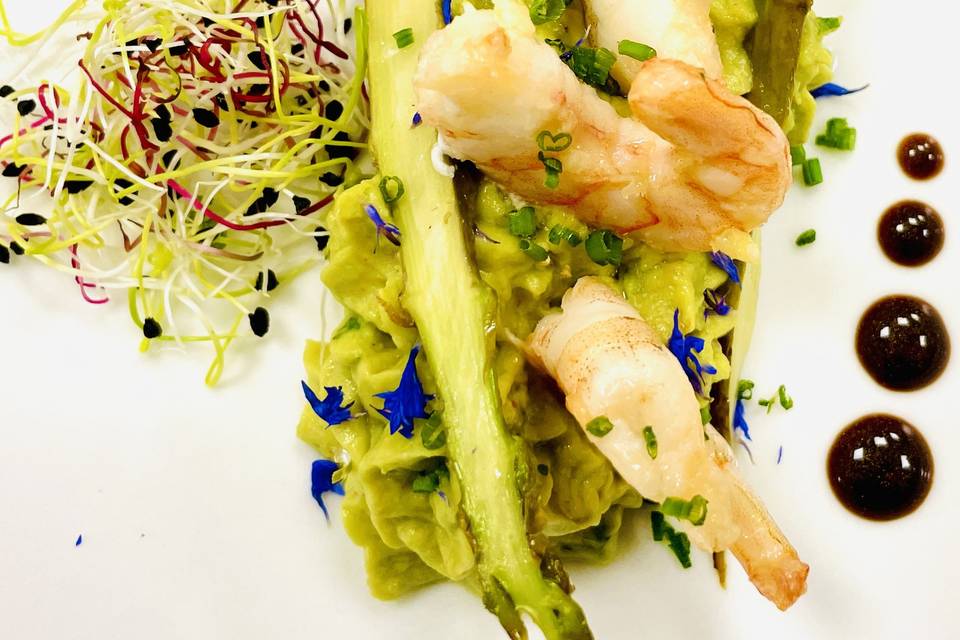 Entrée // Avocat & Gambas