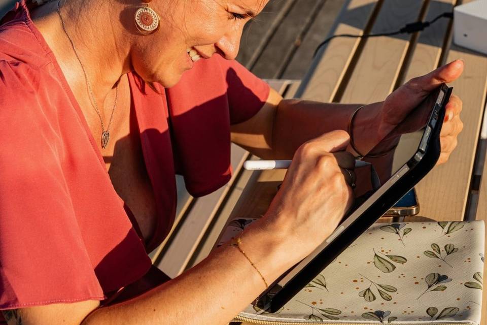 Réalisation sur tablette