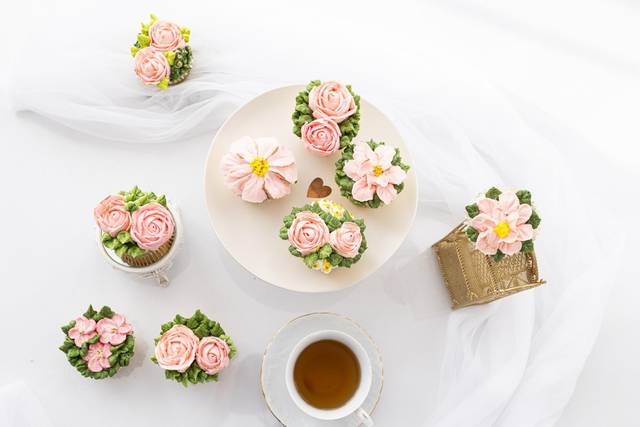 Cupcake fleurs