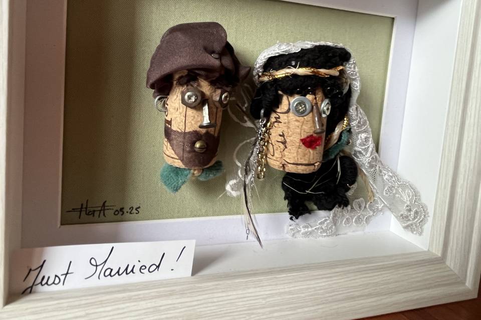 'Just Married' 18x13cm