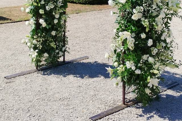 Mariage château : arche