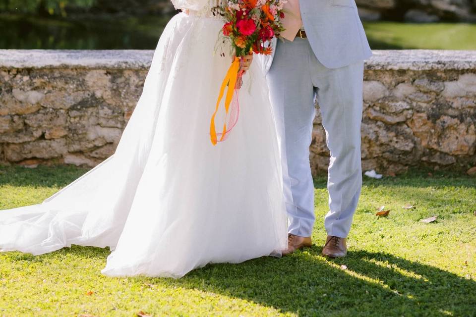 Orange fuchsia: mariés