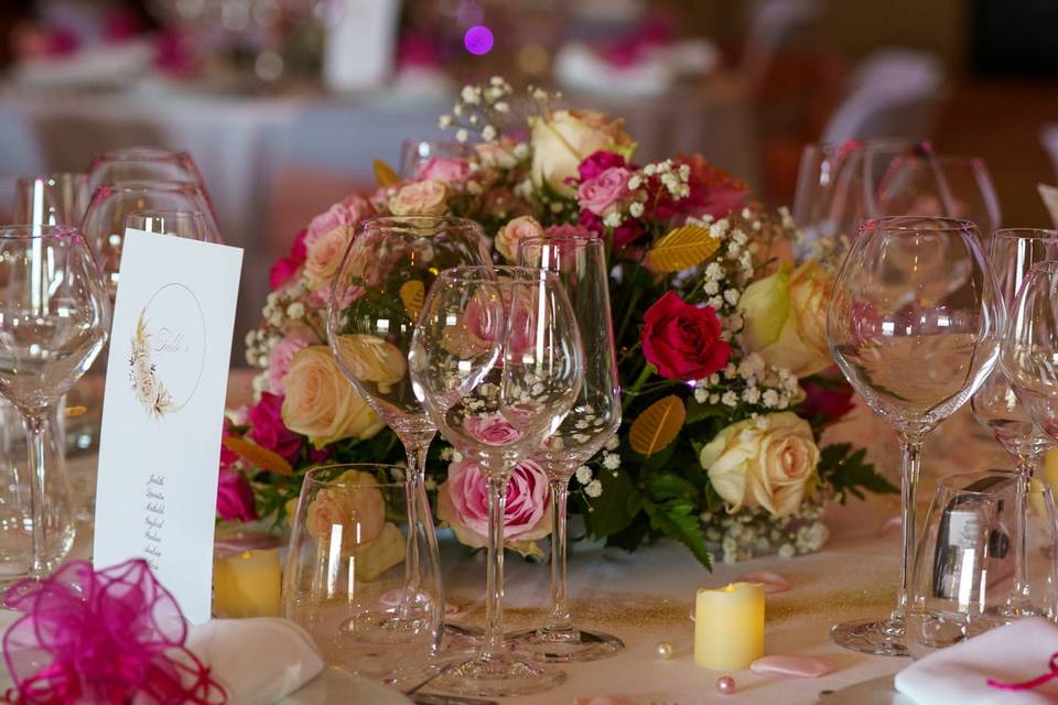 Rose doré : table