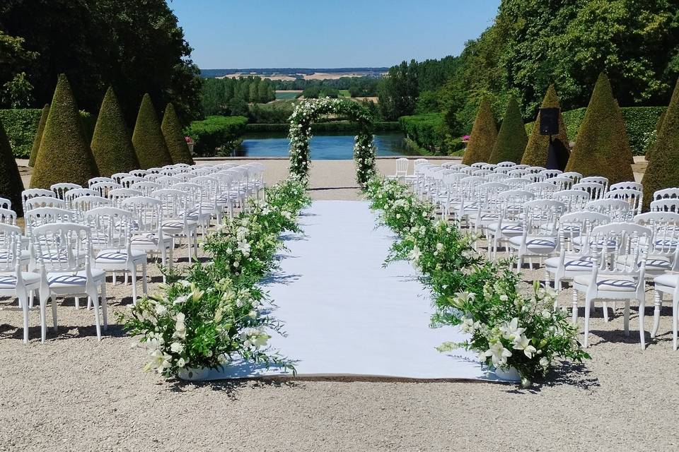 Mariage château : allée