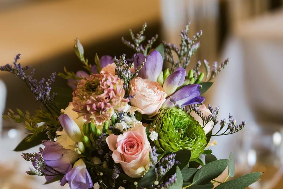 Mariage pastel violet : table