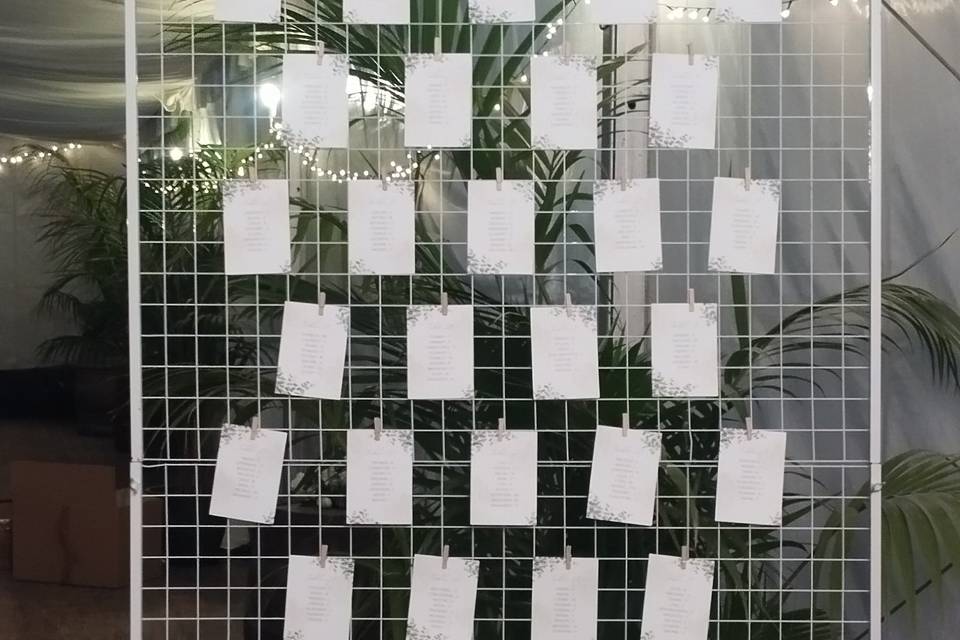 Plan de table orchidée