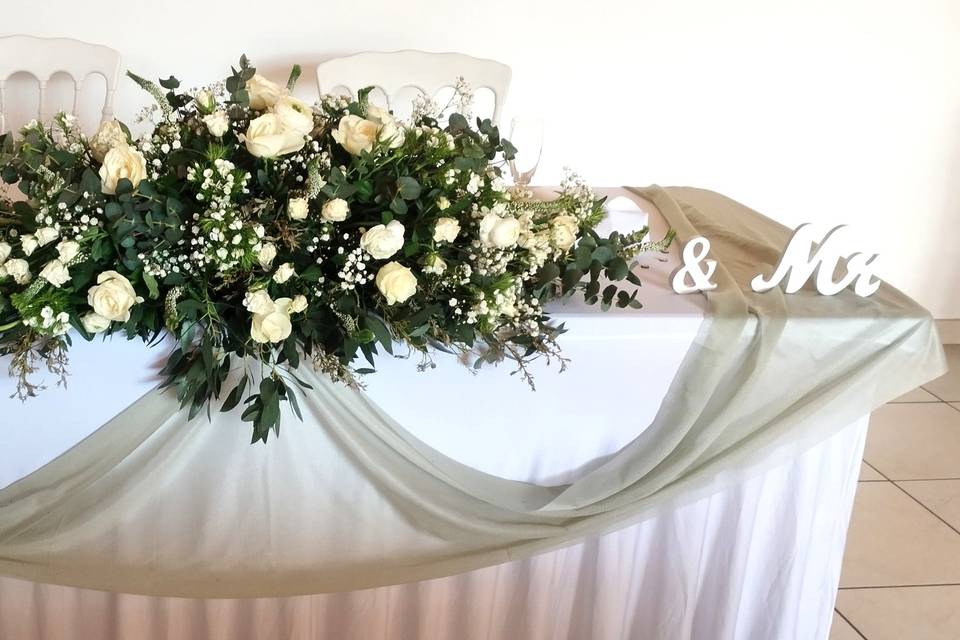 Blanc et vert sauge