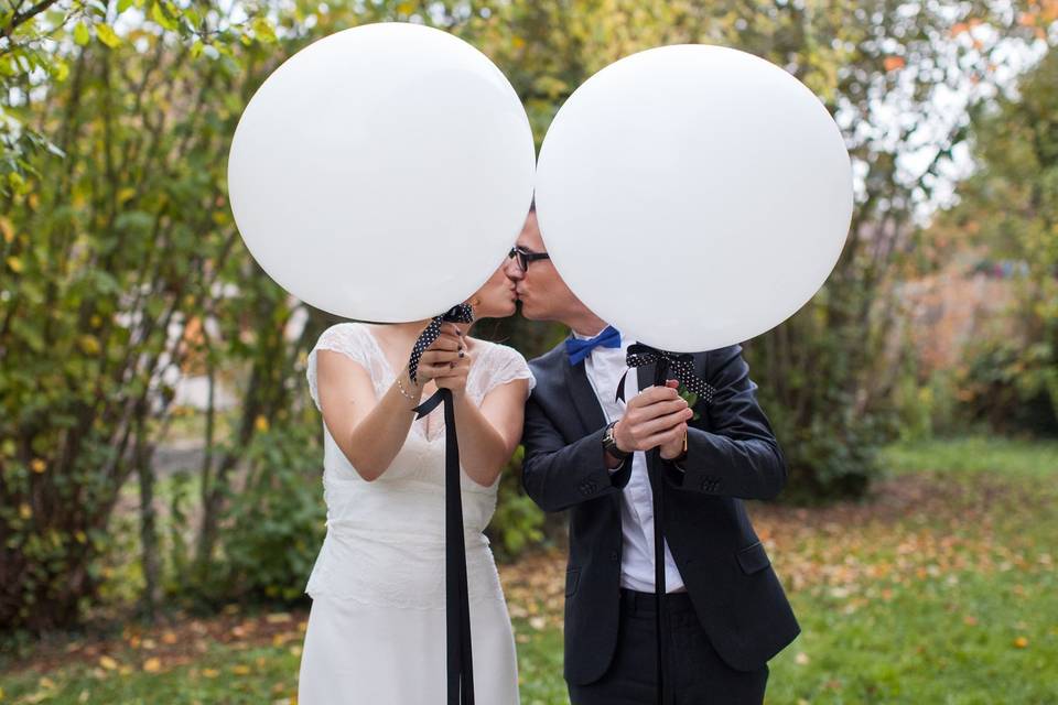 Des ballons comme accessoires