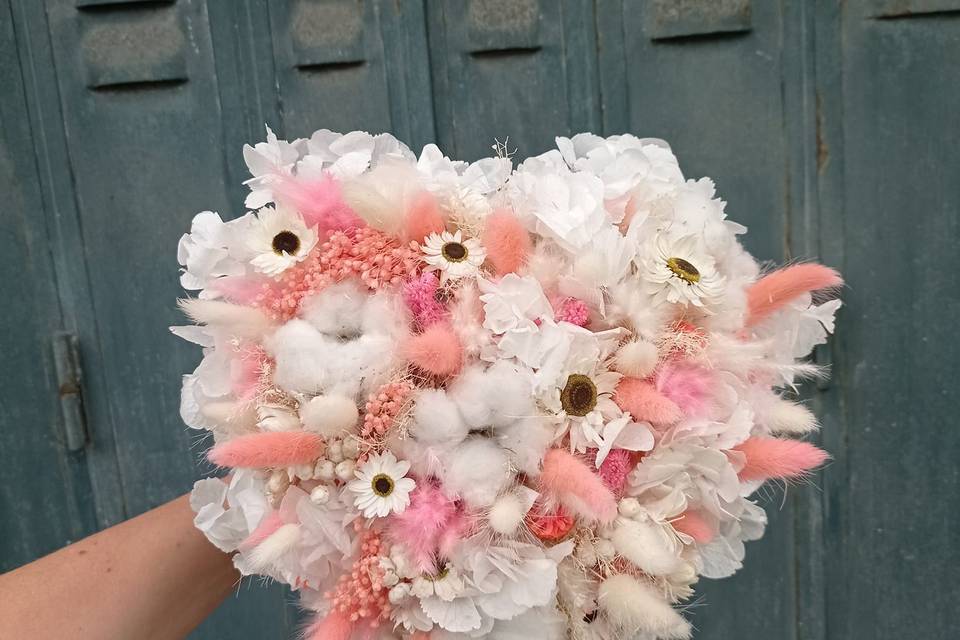 Bouquet de mariée coeur
