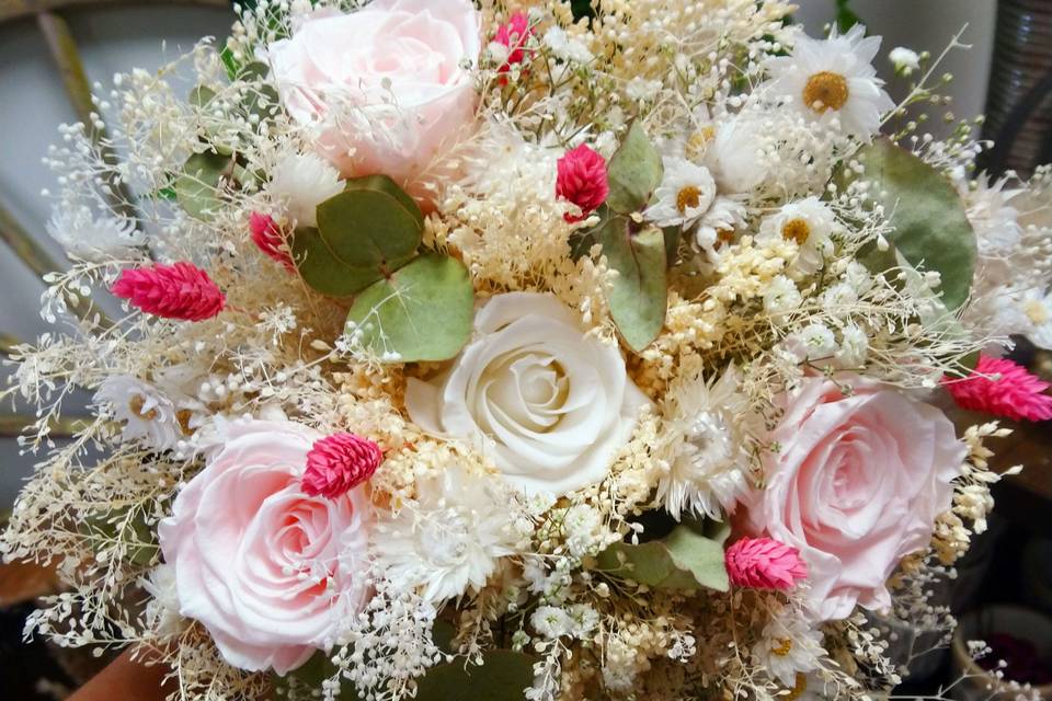 Bouquet mariée séchées