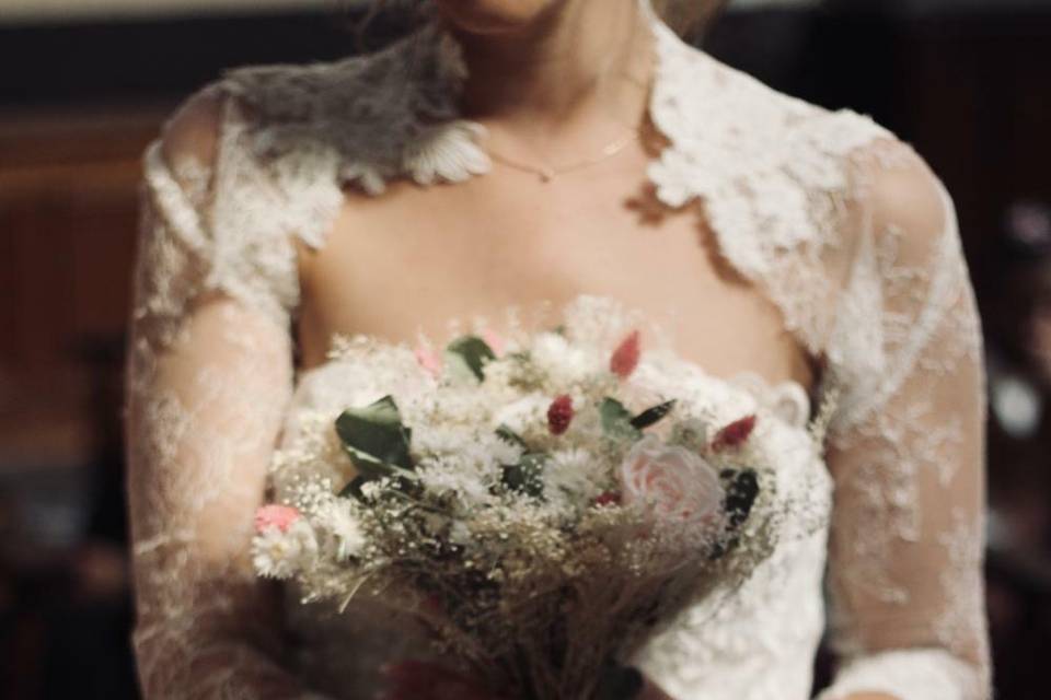 Bouquet mariée séchées