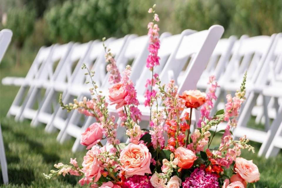 COMPO FLORALE COLORÉE