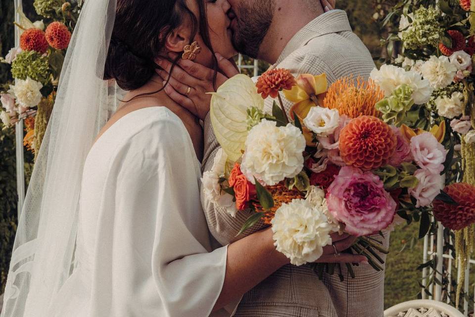 Cérémonie bouquet gloriette