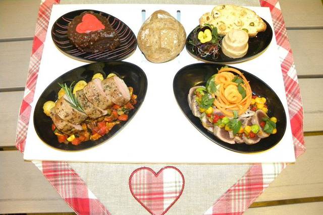 Plateau repas St valentin