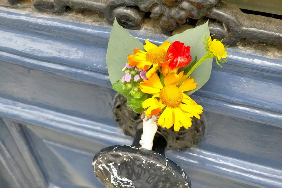 Boutonnière colorée