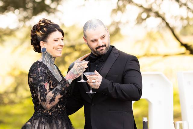 Mariage robe noire