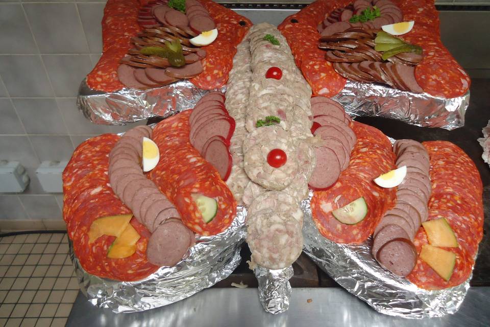 Papillon de charcuterie