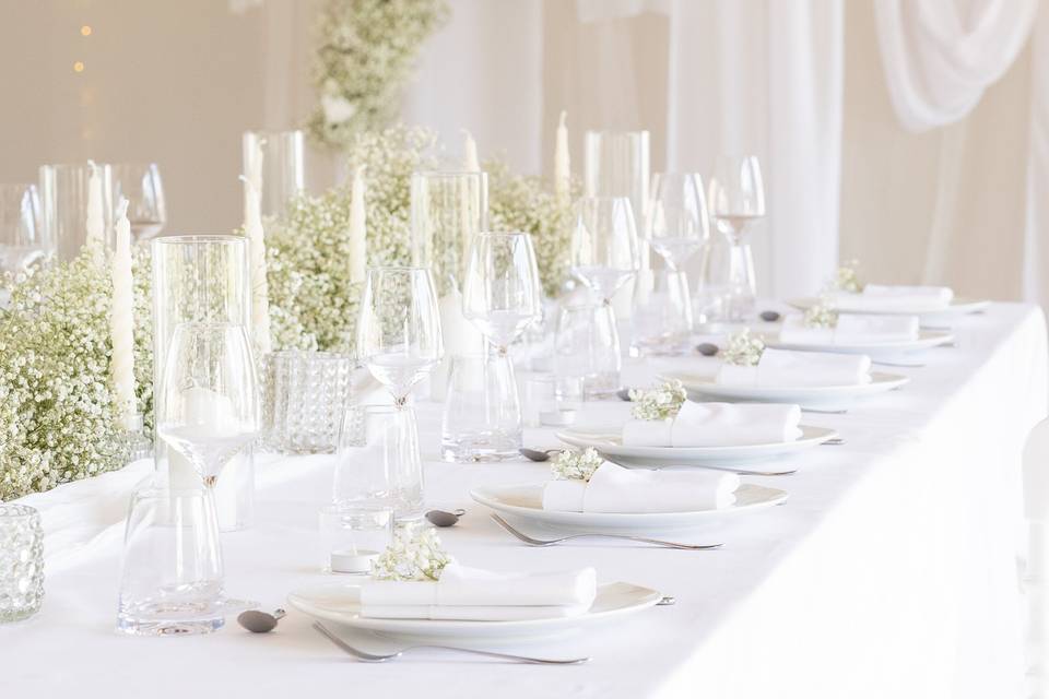 Décoration mariage blanc