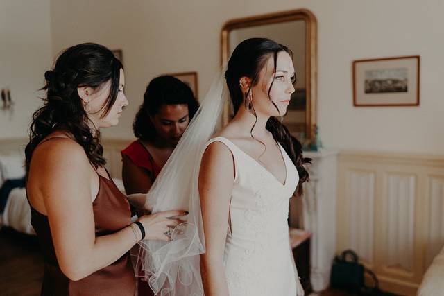 La mariée et ses témoins