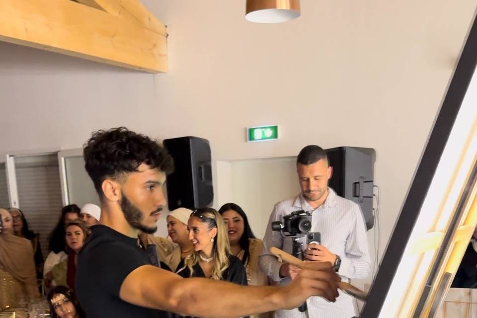 Dans l'action