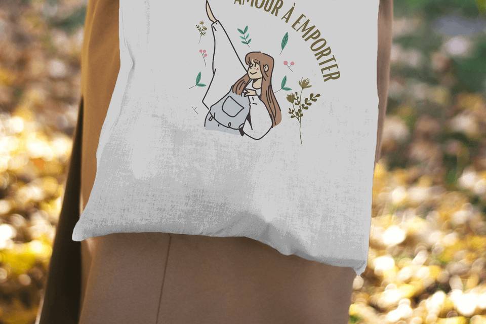 Totebag concept mariage