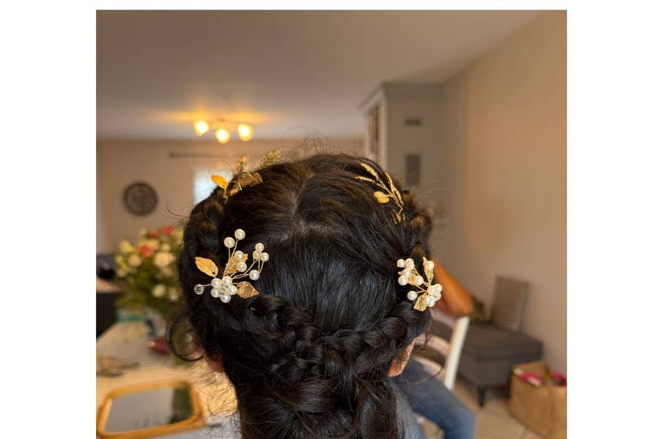 Chignon bohème tressé