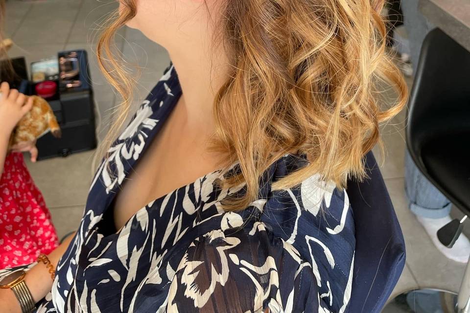 Couronne tressée & boucles