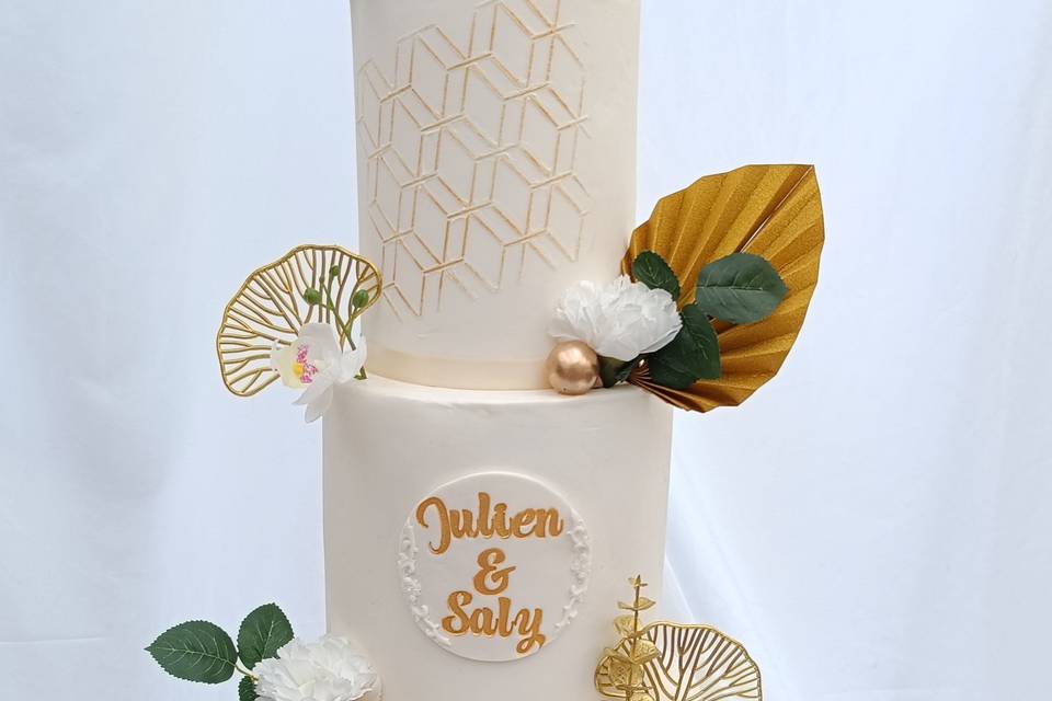 Wedding cake pâte graphique