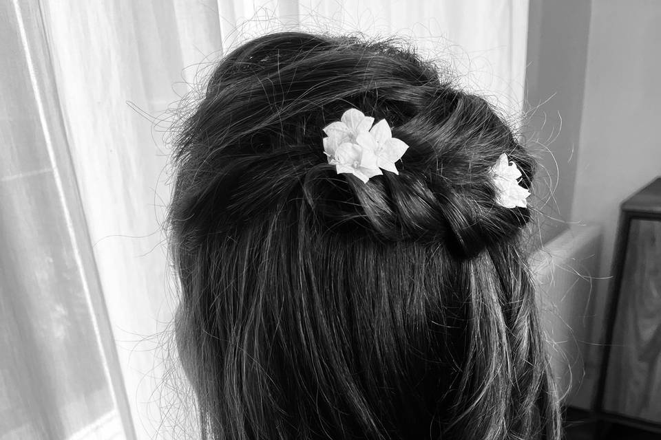 Boucles couronne tressée