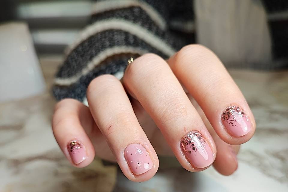 Base nude&paillettes