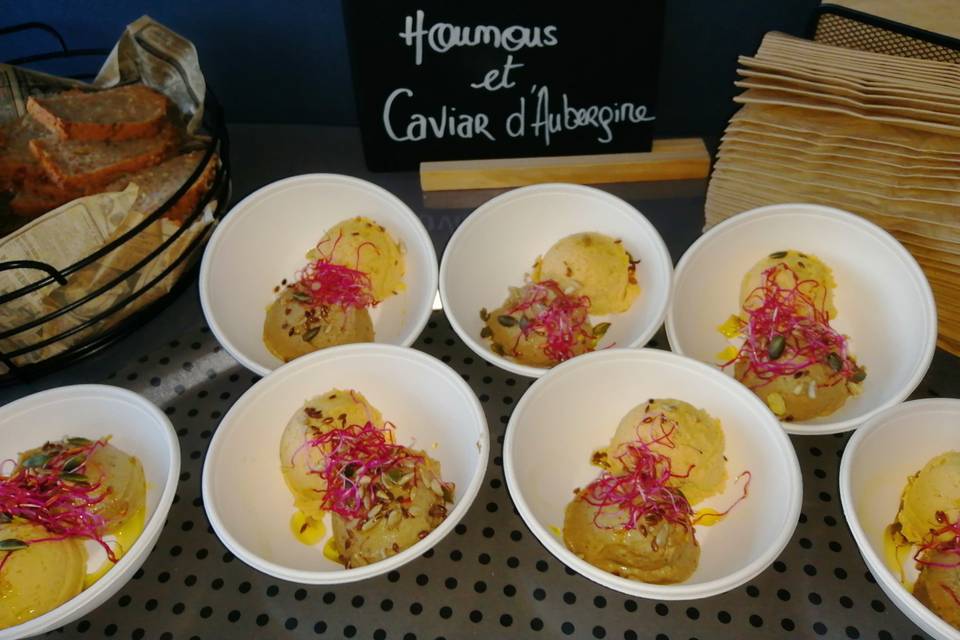 Duo Houmous Caviar Aubergine