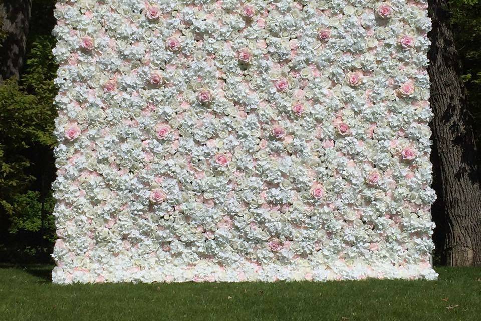 Mur de fleurs