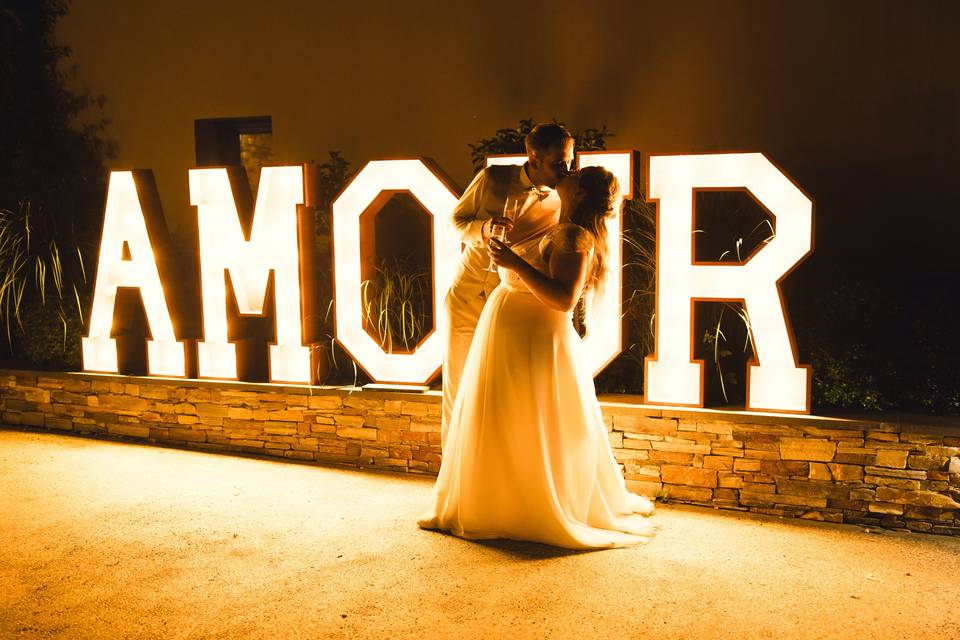 Amour Lettres lumineuses