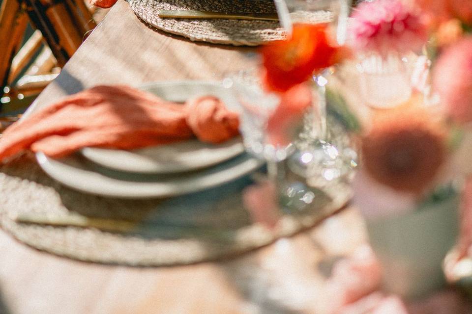 Table orangé