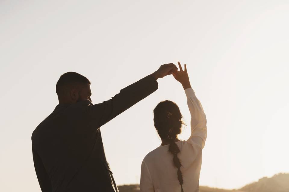 Couple Danse Sunset