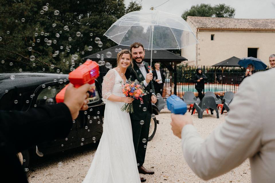 Under the rain