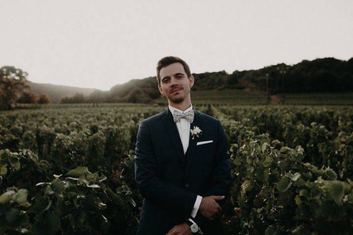 Costume marine mariage