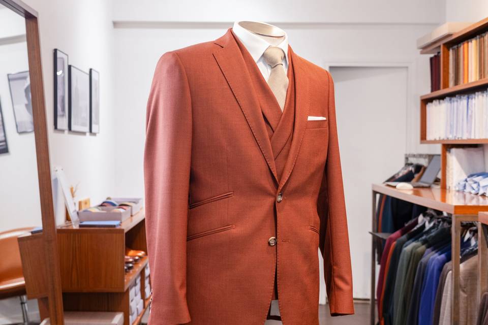 Detail_Costume brique sur mesure