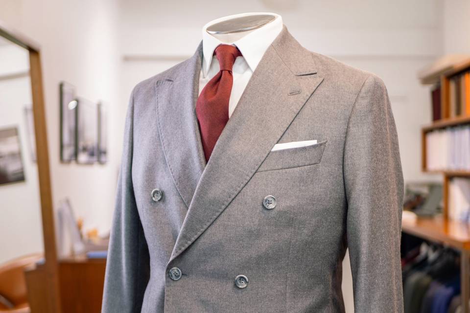 Detail_Costume gris formel