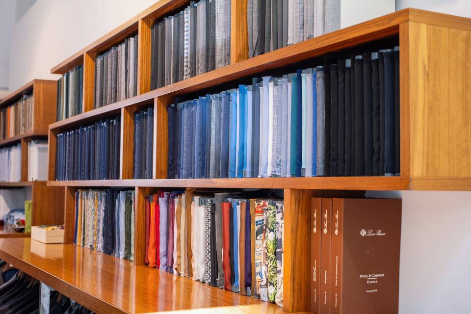 Detail_Rayons de costumes sur mesure