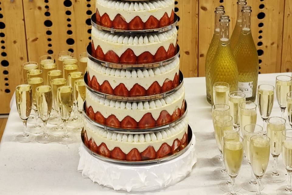 Pyramide de fraisier