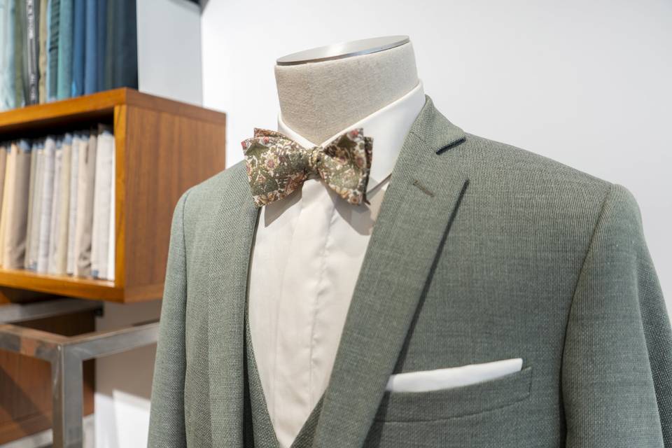 Detail_Costume vert menthe