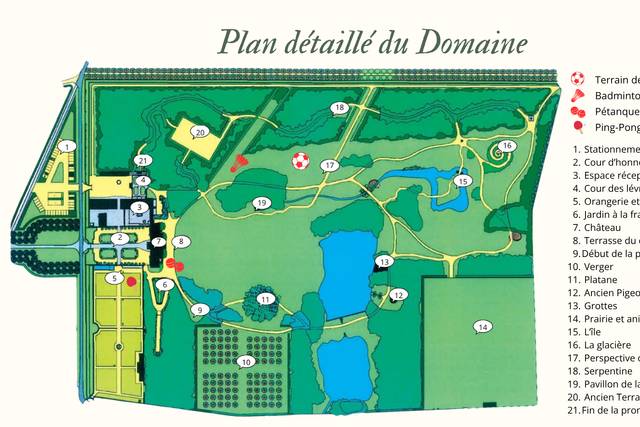 Plan du Domaine de 18 hectares