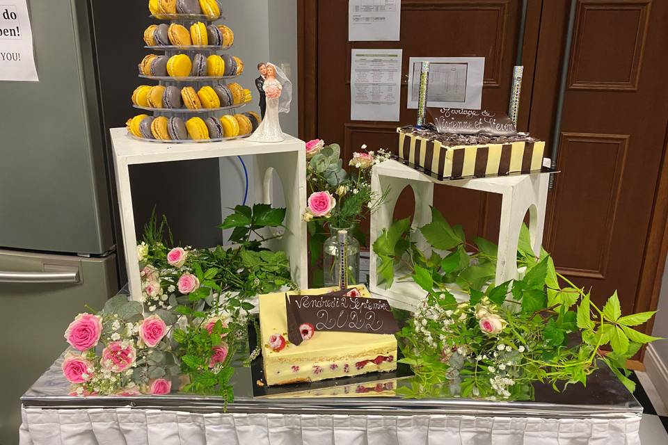 Présentation de gâteaux